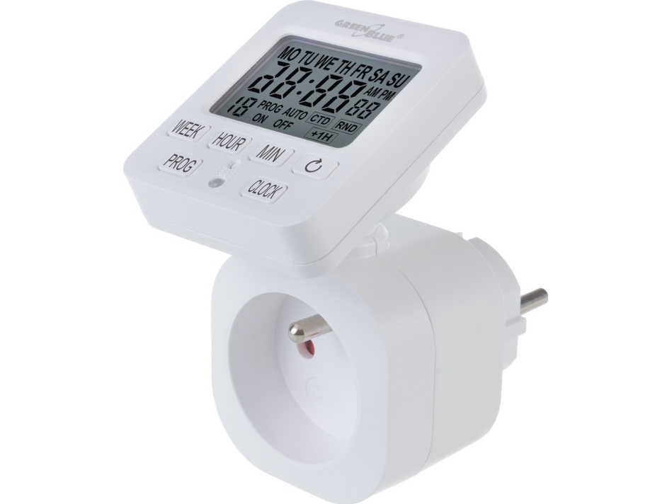 Greenblue Digital Tidsindstilling - Timer, Maks. Belastning 16A, Ip20, Gb605 E