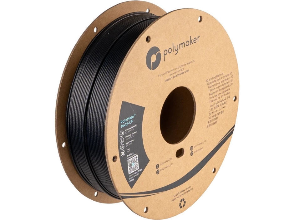 Filament Polymaker Polymide Pa12-Cf 1,75Mm 0,5Kg - Black}