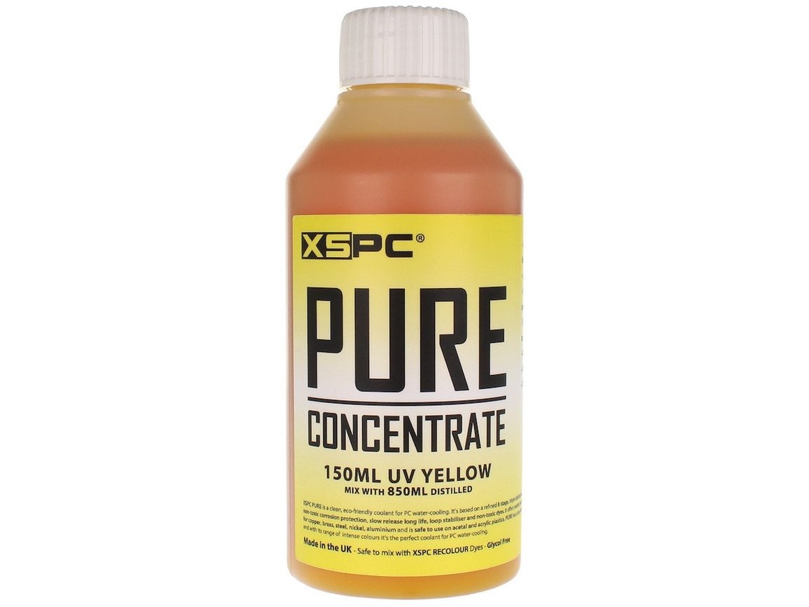 XSPC Pure kølevæskekoncentrat, 150 ml - gul, UV