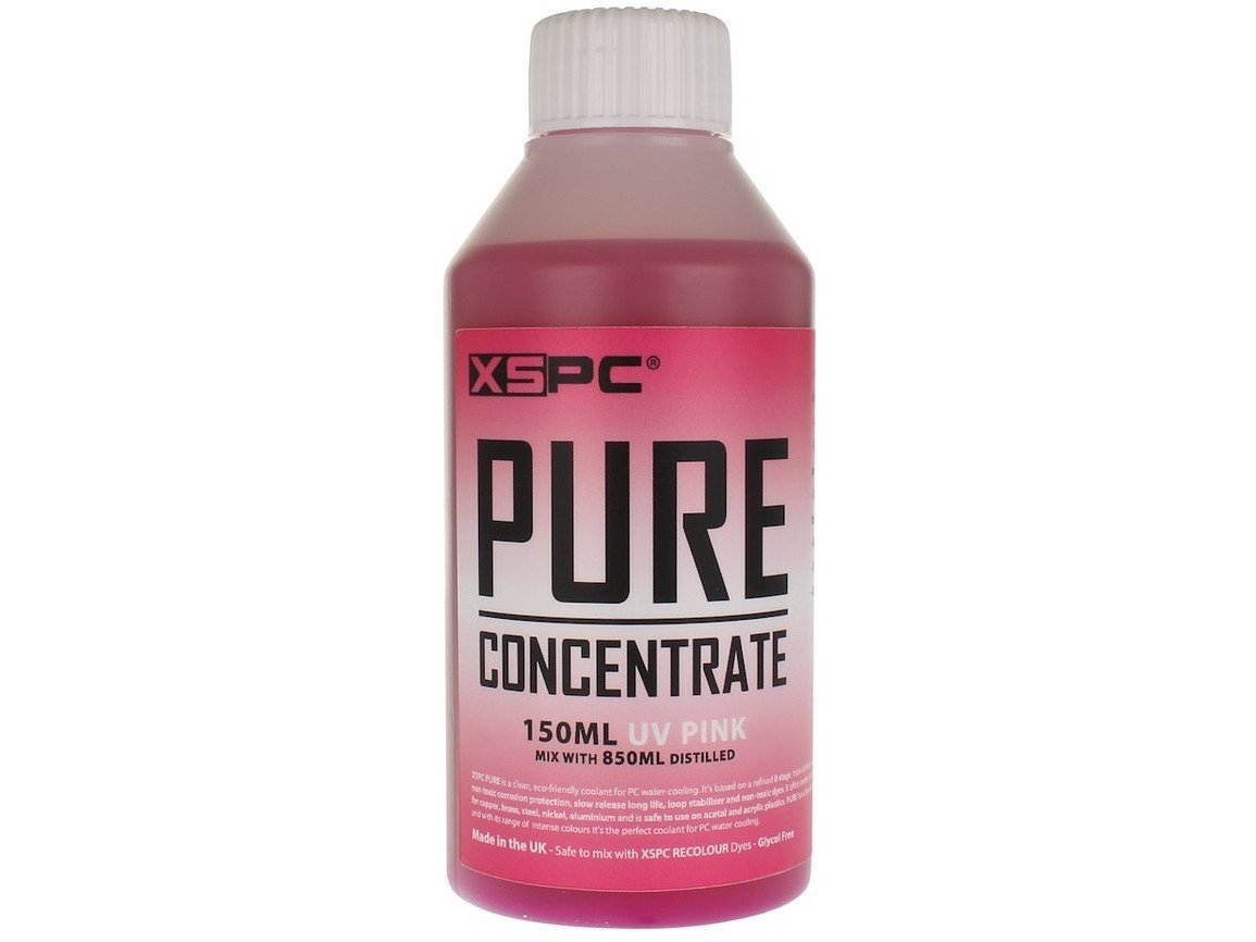 XSPC Pure kølevæskekoncentrat, 150 ml - pink, UV