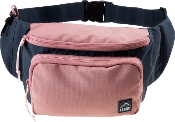 Elbrus Bæltetaske Sportstaske Crossbody (Lyserød/Mørkeblågrøn)