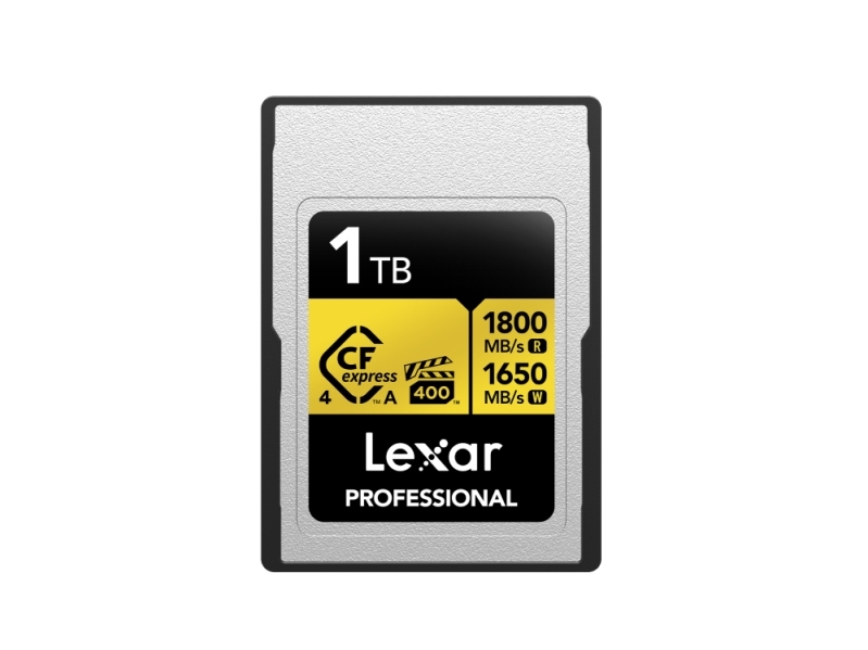 Lexar Lcagold001t- Rneng, 1 Tb, Cfexpress Type A, 1800 Mb/S, 1650 Mb/S, Stødsikker, Støvtæt, Stødresistent, Vibrationsikker, Flerfarvet