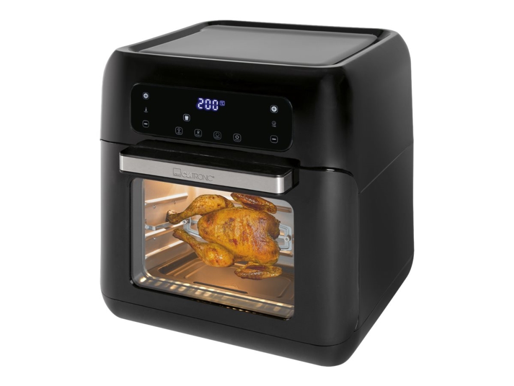 Clatronic FR 3747 H - Varmluftsugn för rostning - 11 liter - 1,5 kW - svart | Köksapparater - Köksmaskiner - Fritös | GameStuff