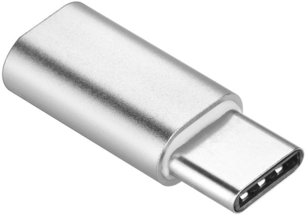 Micro Usb Auf Typ C Ladegerät Adapter [Pa30] Silber