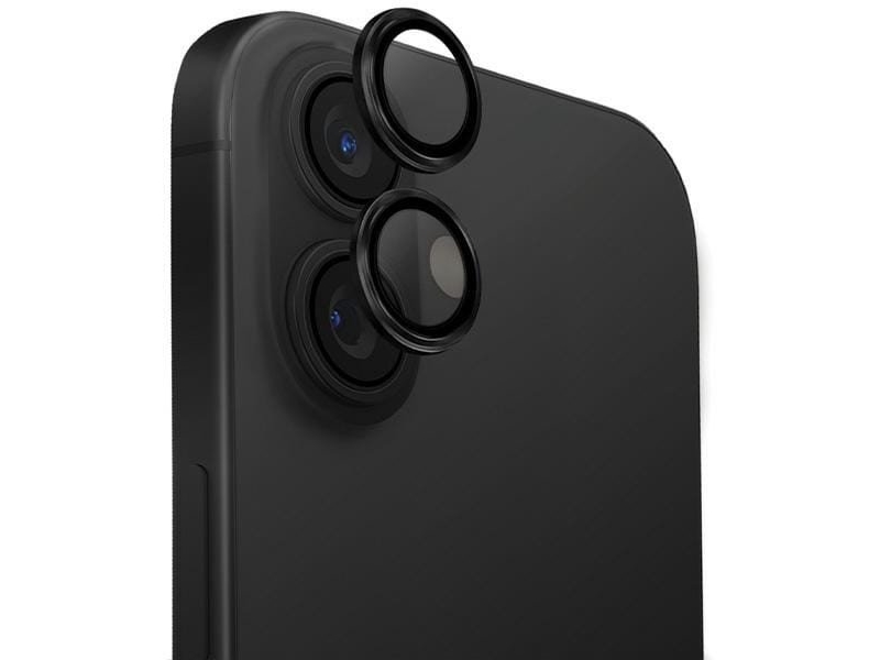 Uniq Optix Aluminium Camera Lensprotector Iphone 16 6.1" / 16 Plus 6.7" Midnight Black Szkło Na Obiektyw Aparatu Z Aplikatorem