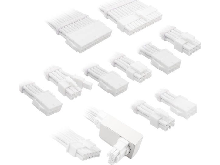 Kolink Core Pro Braided Cable Extension Kit 12V-2x6 Type 1 - Brilliant White