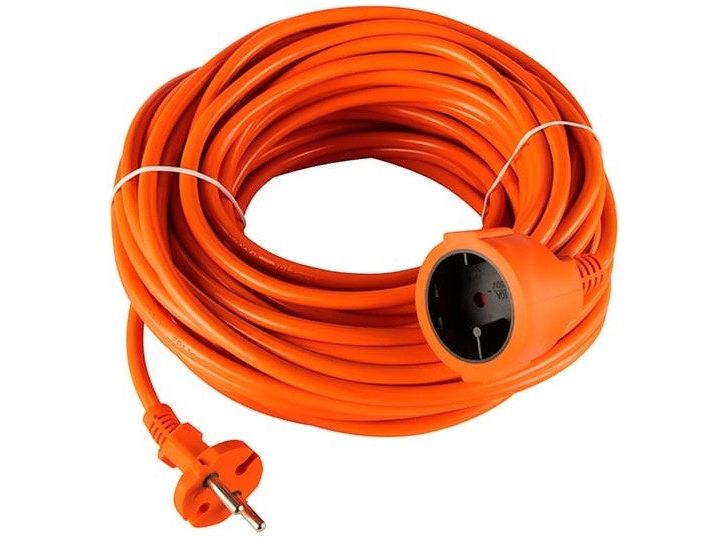 Verlängerungskabel Blow Pr-160, 1 Steckdose, Ohne Erdung, 20 M, Orange (2 X 1,5 Mm)