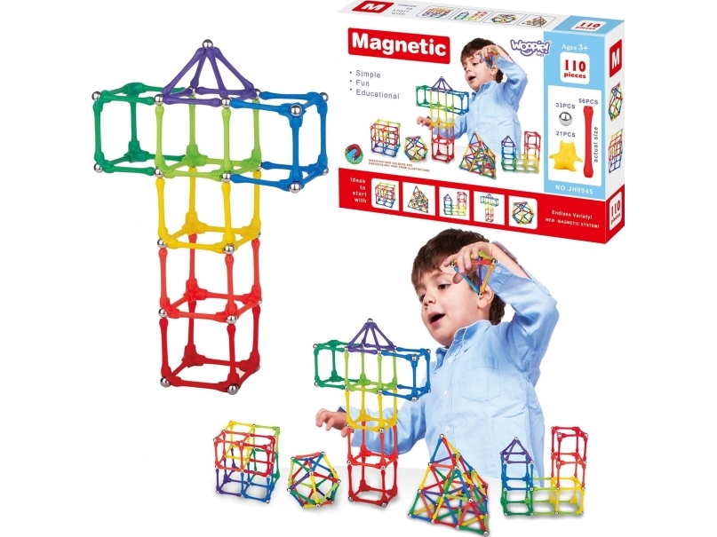Woopie Woopie Magnetische Konstruktionspuzzles 110 El._8 Blätter