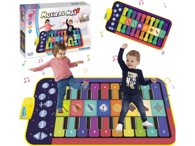 Woopie WOOPIE Interaktiv dans- och musikmatta XXL | Leksaker - Rollek - Musikleksaker | GameStuff