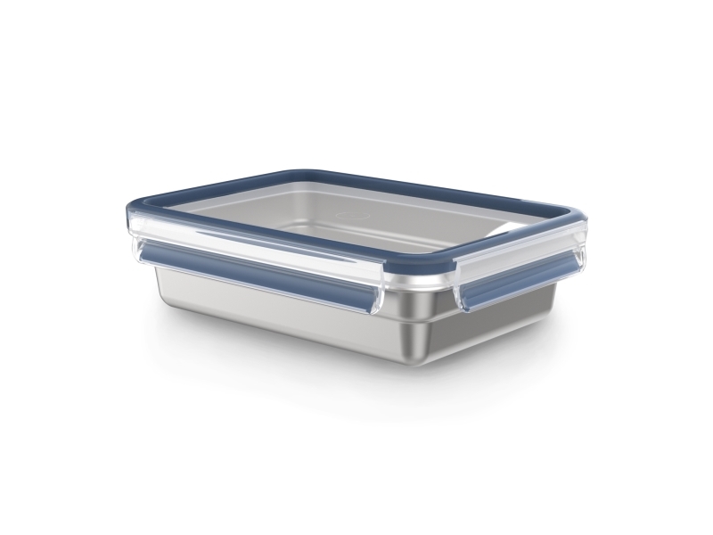 EMSA CLIP & CLOSE N1150510, Laatikko, Suorakulmainen, 1,2 L, Ruostumaton teräs, Ruostumaton teräs, 250 °C