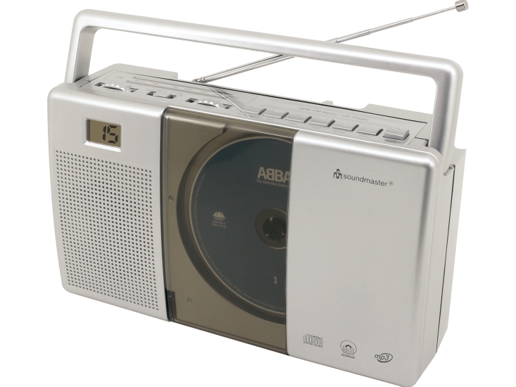 BOOMBOX SOUNDMASTER RCD1185 FM CD/CD-R/RW/MP3, HODETELEFONKONTAKT
