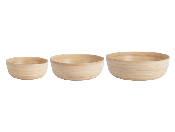 present time PT4140NT, Serving bowl, Bamboo, Natural, Round, 3 pc(s)