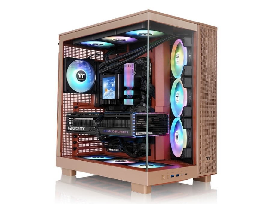Thermaltake View 380 Xl Tg Argb, Midi Tower, Pc, Sand, Atx, Micro Atx, Mini-Itx, Spcc, Gehärtetes Glas, Gaming