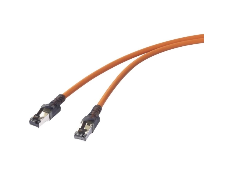 Renkforce Rf-6609648, 1 M, Cat6a, S/Ftp (S-Stp), Rj-45/Usb Type-C, Rj-45/Usb-C, Orange