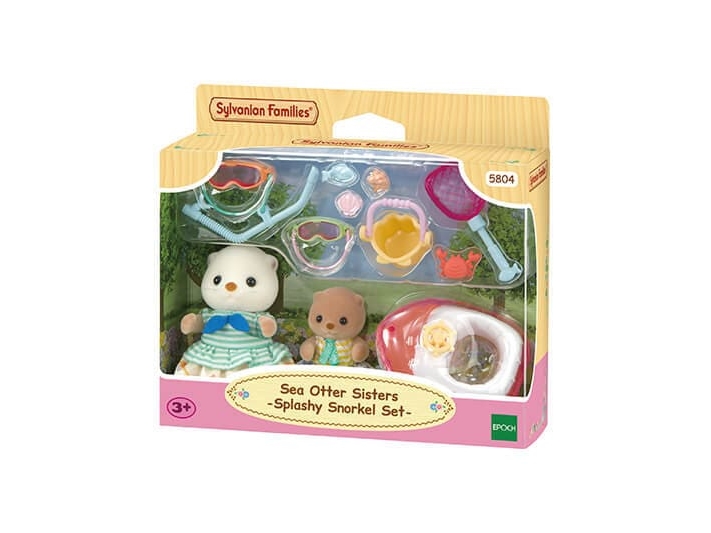 Sylvanian Families Sea Otter Sisters-Splashy Snorkel Set-