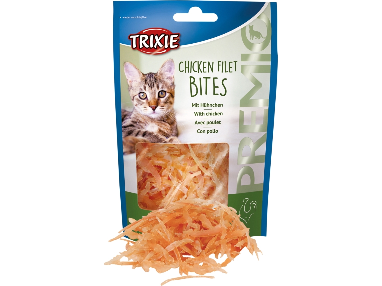 Trixie Premio Filet Bits,Kylling, 50g - (6 pk/ps) | Sällskapsdjur - Katt - Kattmat | GameStuff