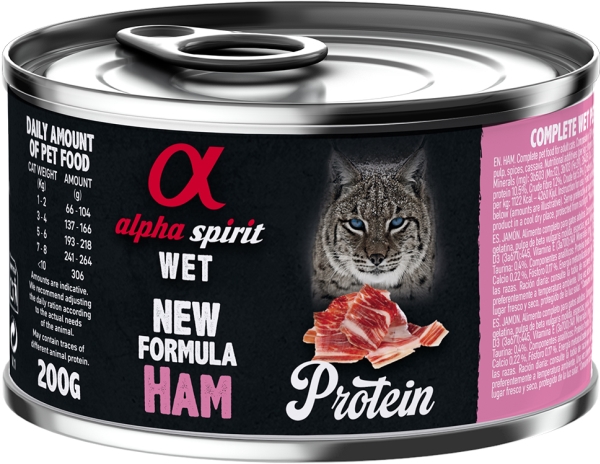 CAT Ham can, AlphaSpirit, 200 g - (6 pk/ps) | Sällskapsdjur - Katt - Kattmat | GameStuff