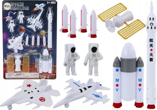 LeanToys figursats: rymdfigurer astronauter raketer 11 delar | Radiostyrd - Elektronik - Batterier & Laddare | GameStuff