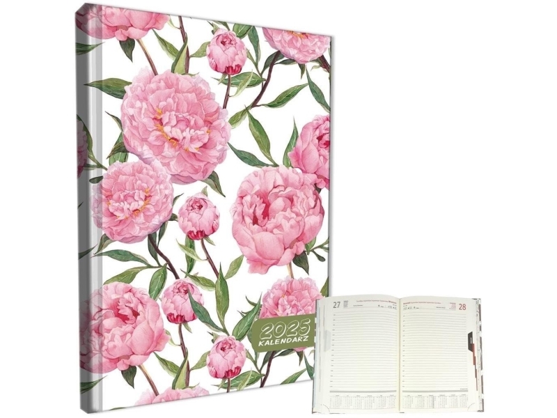 Kalender 2025 A5 Daglig Sb/nd Separat Peonie Edukamp