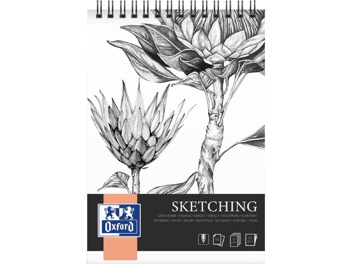 SKETCHING PAD OXFART TW A4 50S 130G | Skola & Hobby - Skolböcker & kalkylblad - Lösa ark och block | GameStuff