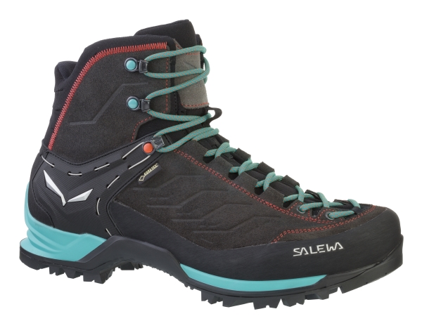 Salewa Mtn Trainer Mid Gtx, Hunstik, Voksen, Sort, Blå, Udendørs Støvler, Vandring, Vandring, Black Magnet/Viridian Green