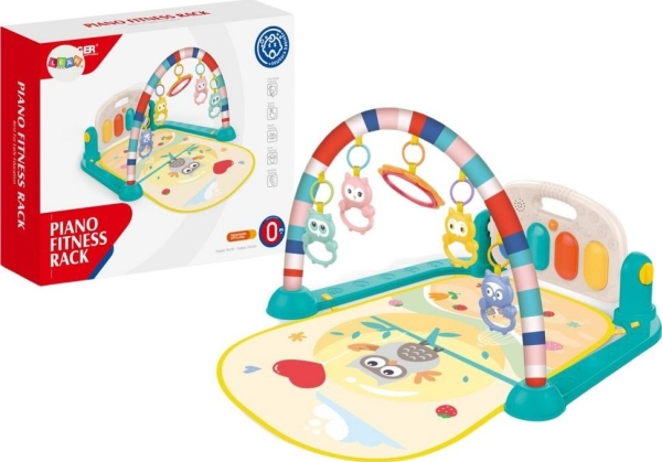 LeanToys lekmatta för spädbarn skum pedagogisk matta uggla ljud LEAN Toys | Leksaker - För dom minsta - Aktivitetsfilt | GameStuff