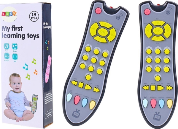 Leantoys Interaktiv Tv-Fjernbetjening Til Småbørn Pædagogisk Lys Og Lyd