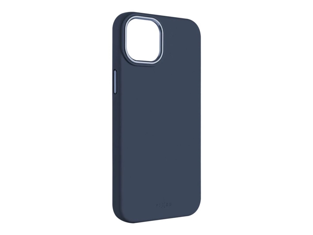 Fixed Magflow - Bagsidecover Til Mobiltelefon - Magsafe-Kompatibilitet - Flydende Silikone - Blå - For Apple Iphone 15 Plus