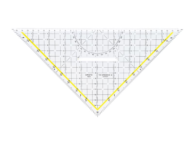 Aristo Tz - Triangel - 32.5 Cm - 45°, 45° - Klar - Plexiglas