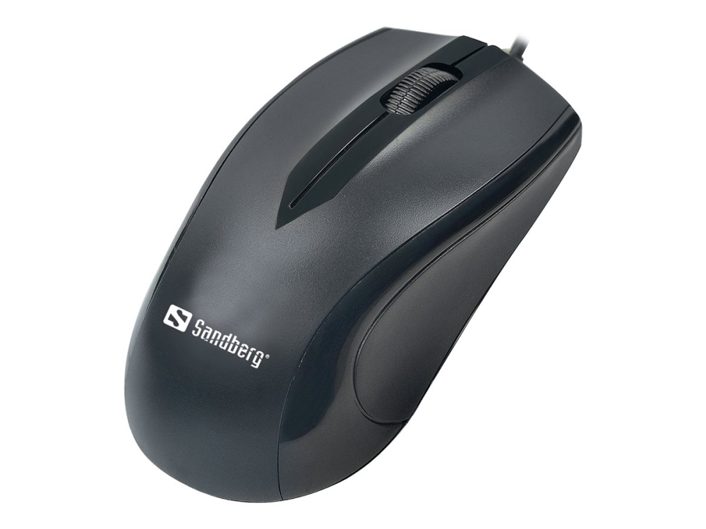 Sandberg Usb-C Mouse, Beidhändig, Optisch, Usb Typ-C, 1200 Dpi, Schwarz