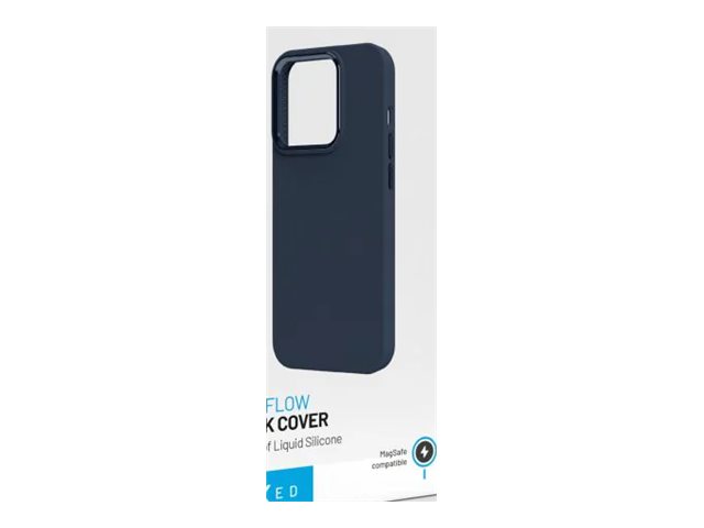 Fixed Magflow - Bagsidecover Til Mobiltelefon - Magsafe-Kompatibilitet - Flydende Silikone - Blå - For Apple Iphone 15 Plus