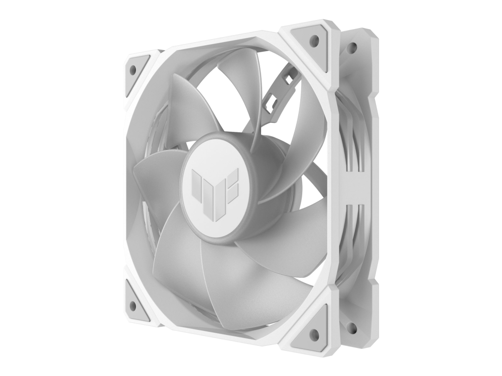 Asus Tuf Gaming Tr120 Argb Reverse 1-Pack White, Luftkühlung, 12 Cm, 2000 Rpm, Weiß