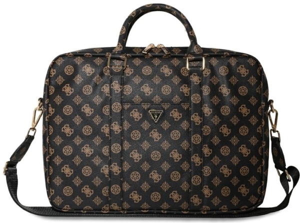 Guess 4G Peony Frontficka med blixtlås Triangel Logo Laptopväska 16 - Svart | Hälsa - Tillbehör - Sportväskor | GameStuff