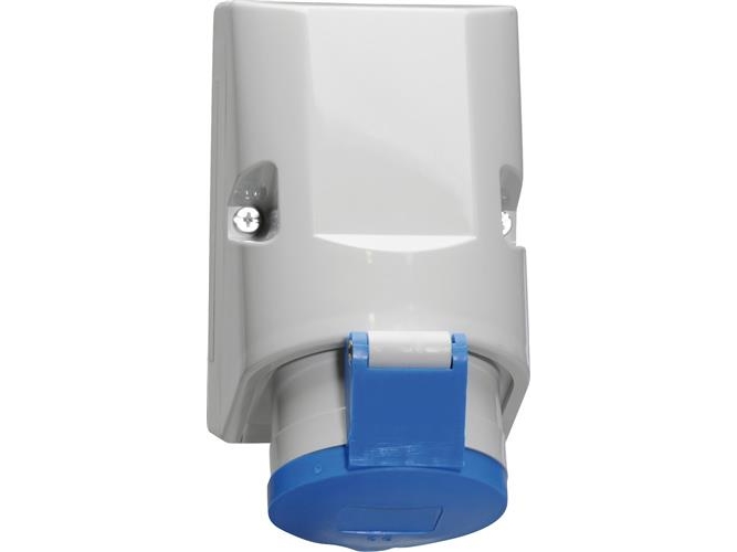 Bals Cee Vægstikdåse H6 230V 32A 3 Polet, Blå Bxh: 83X126mm, Top M25 Bund 2Xm25 Ip44, Polyamid