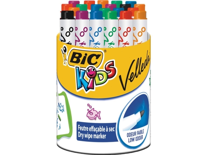 Bic Kids Mini Velleda, Mehrfarbig, 1,4 Mm, Mehrfarbig, 24 Stück(E)