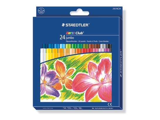 Staedtler 243 NC24, 24 kpl, Monivärinen, Pyöreä, Poika/tyttö, Laatikko, 11 mm