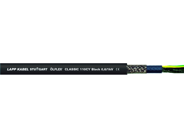 Lapp Ölflex Classic 110 Cy Black, 100 M, Sort, Kobber, Pvc, 46 Kg/Km, 150 Kg/Km