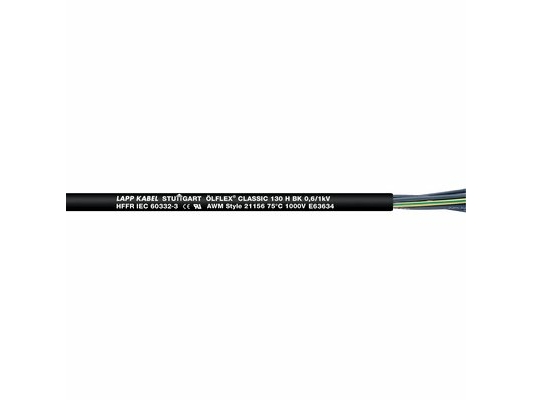 Lapp Ölflex Classic 130 H Bk Steuerleitung 5 G 1 Mm² Schwarz 1123413-50 50 M