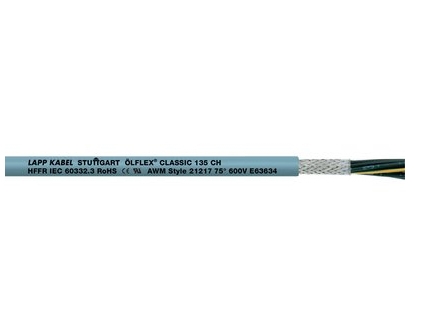 Patch ÖLFLEX CLASSIC 135 CH, harmaa, 74 kg/km, 106 kg/km, 4000 V, 1 mm², -40 - 80 °C