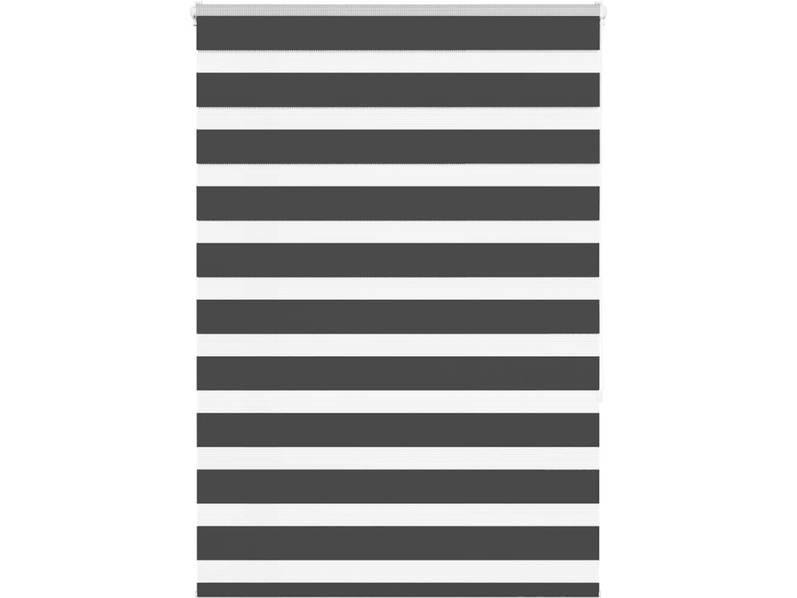 Rullaverho zebra, musta, kankaan leveys 110.9cm, polyesteri