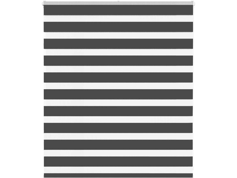 Zebra rullgardin, svart, tygbredd 125,9 cm, polyester | Smarta hem - Smart Home - Gardiner & solskydd - Rullgardiner | GameStuff