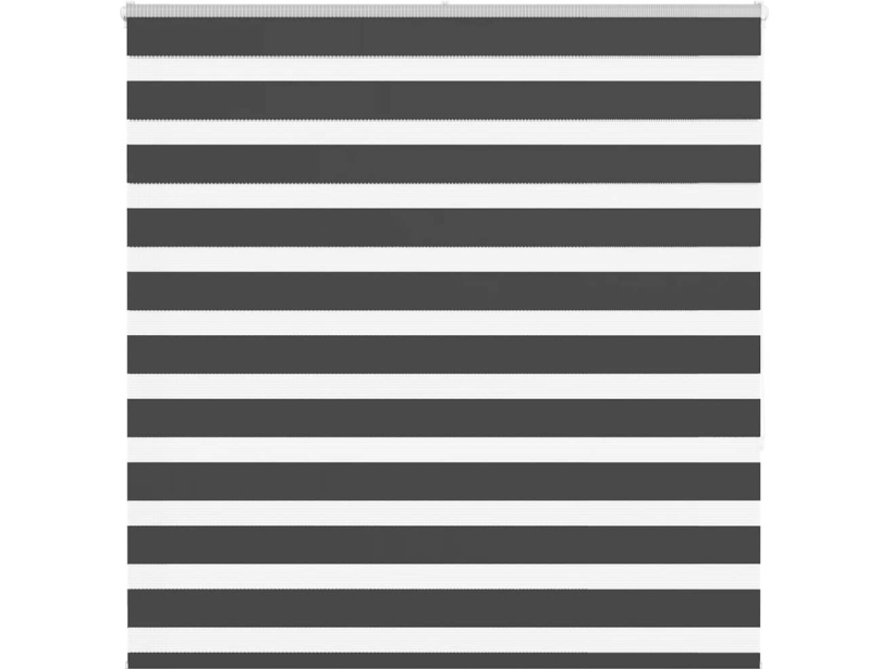 Rullaverho zebra, musta, kankaan leveys 140.9cm, polyesteri