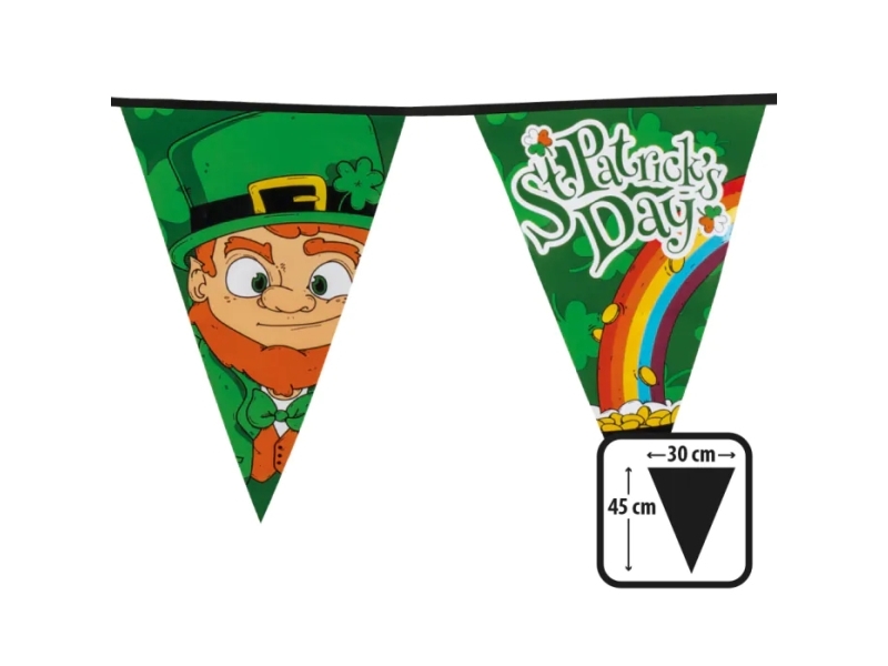 Sankt Patricks Dag Vimpelguirlande