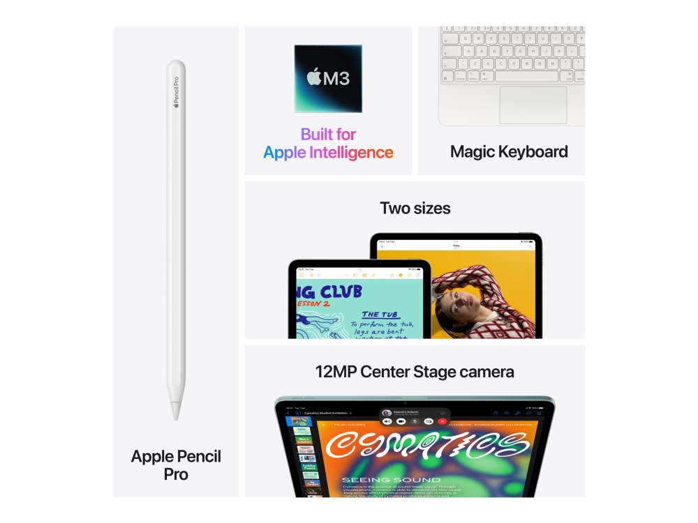 Apple 11-inch iPad Air M3 Wi-Fi + Cellular - Surfplatta - 128 GB - 11 IPS (2360 x 1640) - 3G, 4G, 5G - rymdgrå | Datorer & Surfplattor - Surfplattor - Apple iPad | GameStuff