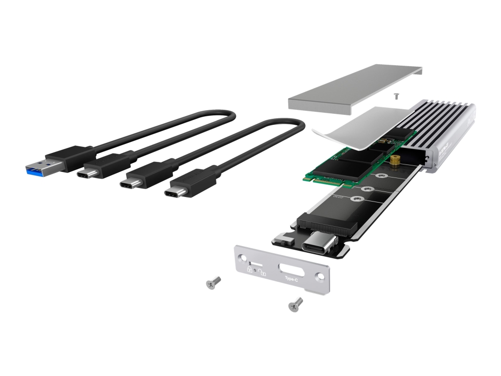 Icy Box Ib-1817Ma-C31, Ssd-Gehäuse, M.2, Pci Express 3.0, 10 Gbit/S, Usb Anschluss, Silber