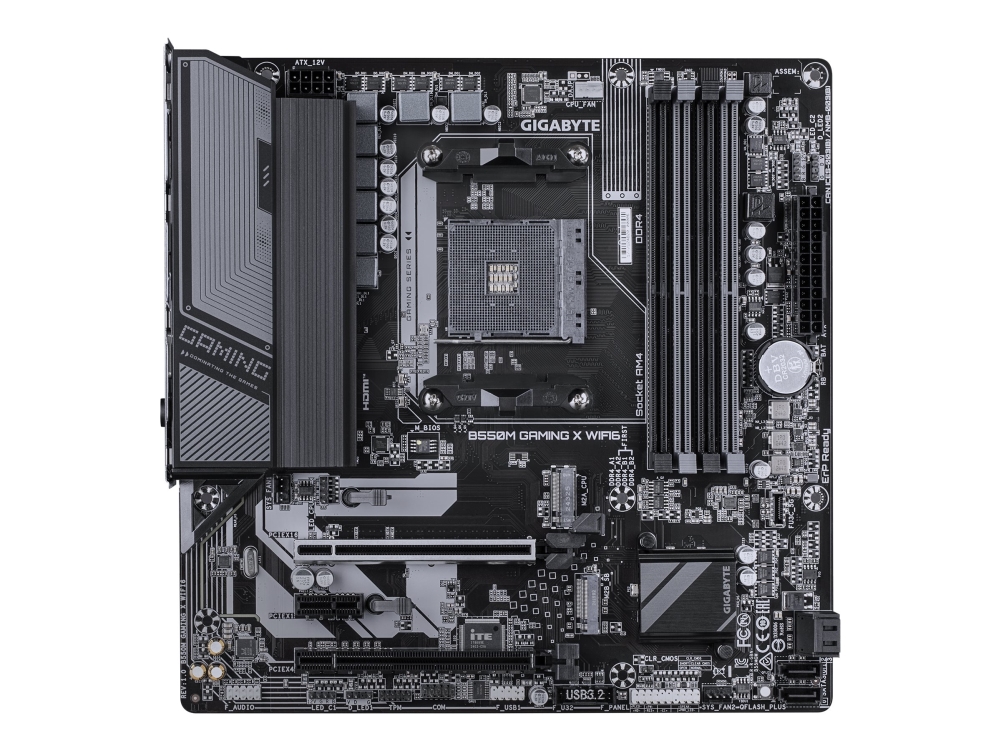 B550M GAMING X WIFI6 - motherboard - micro ATX - Socket AM4 - AMD B550 Hovedkort - AMD B550 - AMD AM4 socket - DDR4 RAM - Micro-ATX