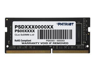 Patriot Signature Line - Ddr4 - Modul - 8 Gb - So Dimm 262-Pin - 1333 Mhz / Pc4-21333 - Cl19 - 1,2 V - Ungepuffert - Non-Ecc