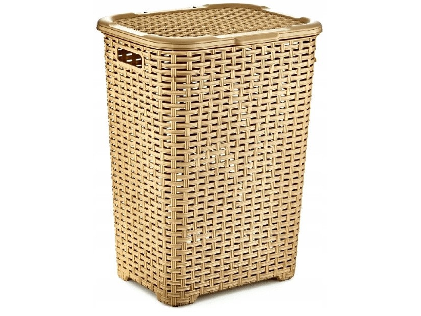 RATTAN vasketøjskurv 45l-beige 400x316x550