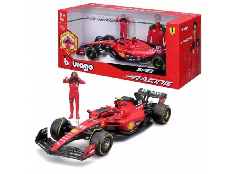 Bburago Ferrari F1 Racing SF23 - samlermodelbil 1:24