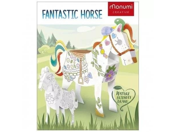 3D Cubeheadregular Horse/Horse Coloring Book 13068